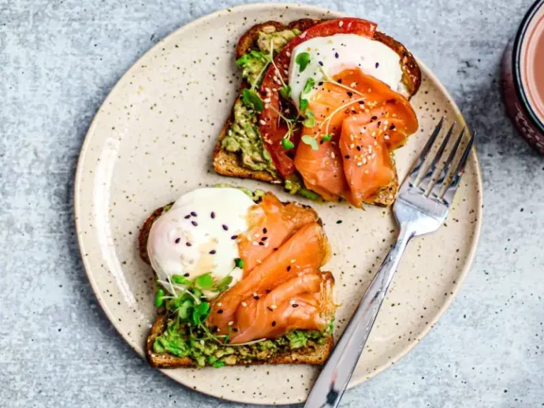 Salmon on a toast