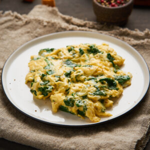 spinach scrambled eggs