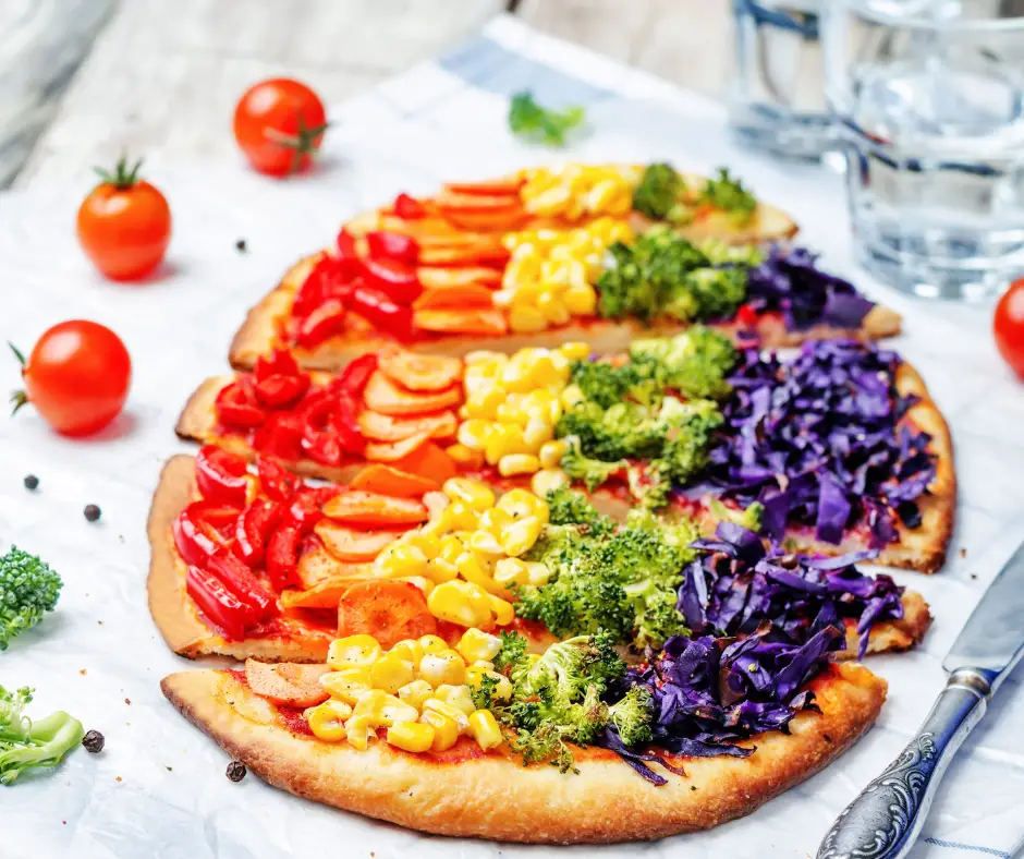 rainbow pizza