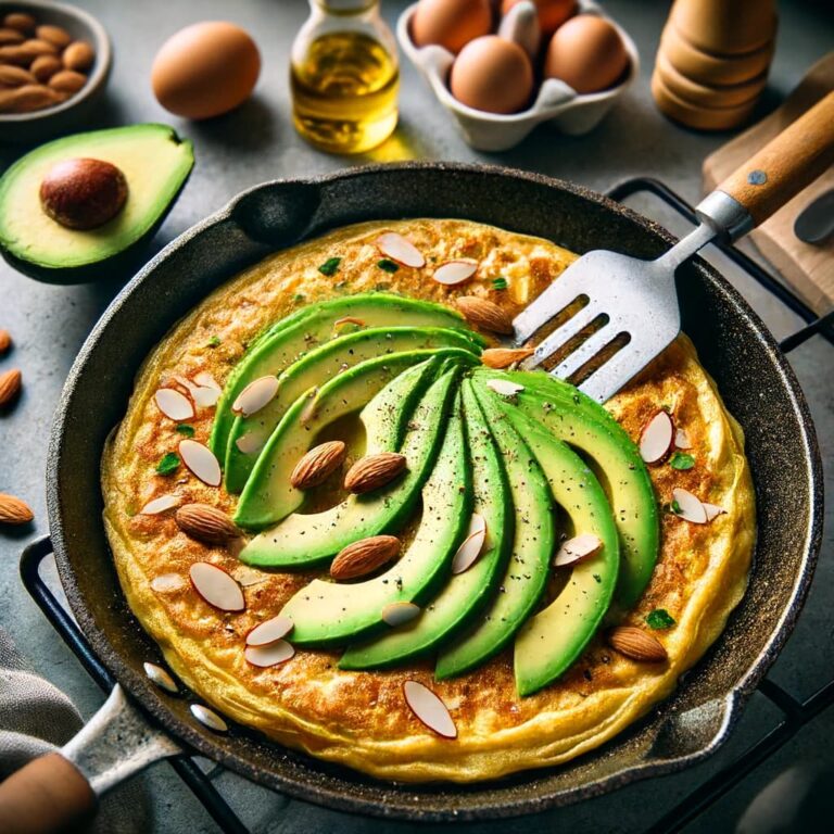 almond avocado omellet