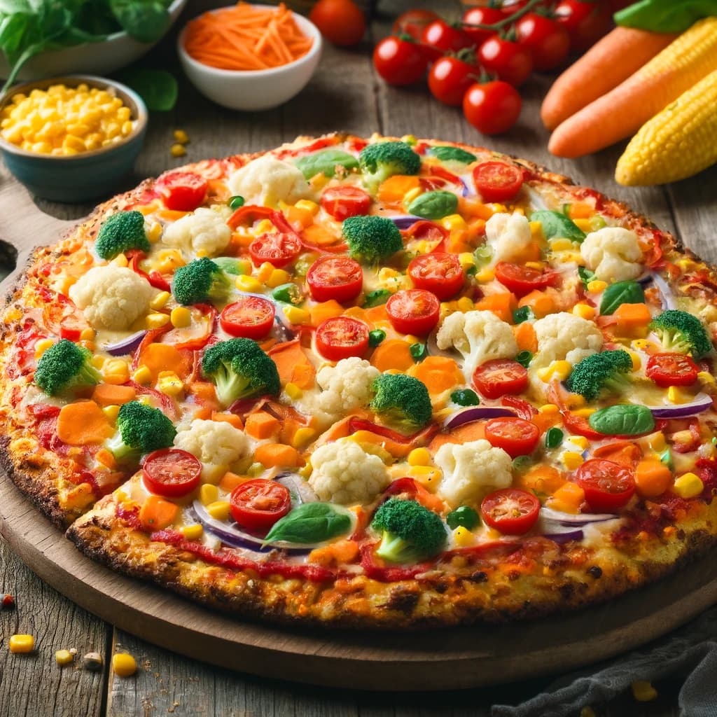 pizza de colores