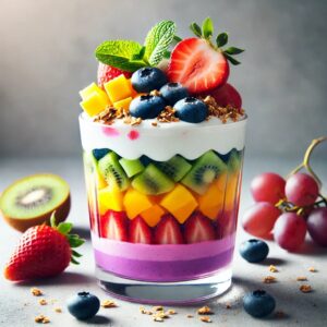 Rainbow Fruit Parfait