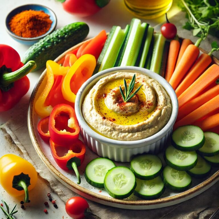 hummus and veggies