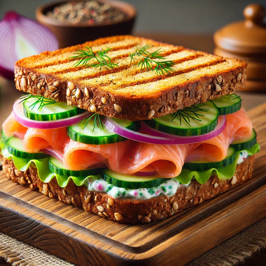 salmon sandwich