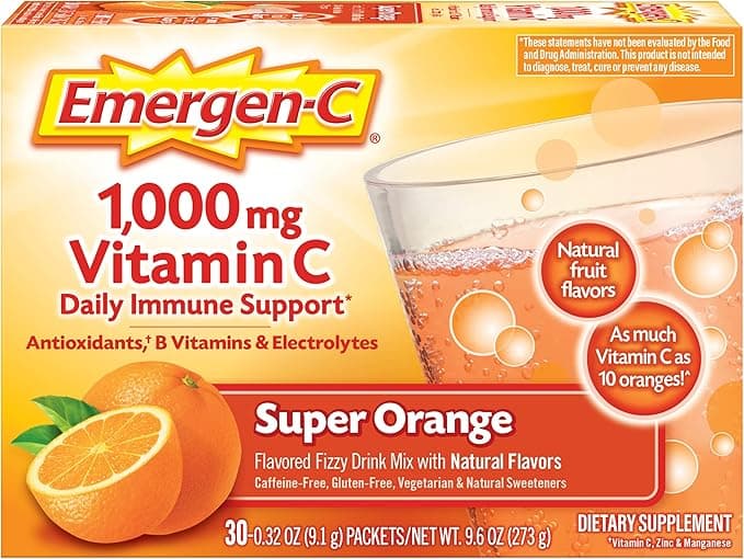 Emergen-C 1000mg Vitamin C Powder for Daily Immune Support 