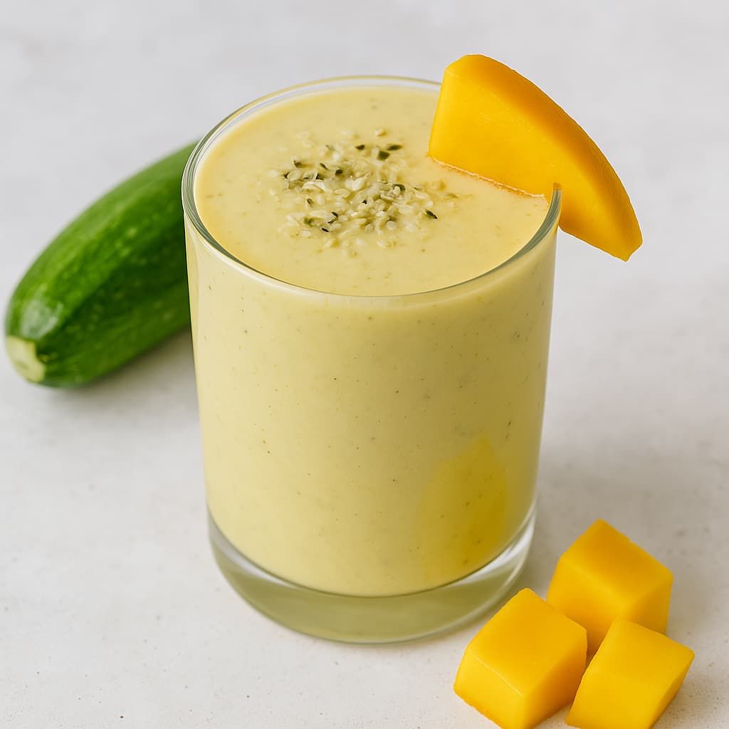 Zucchini Mango Glow-Up Smoothie